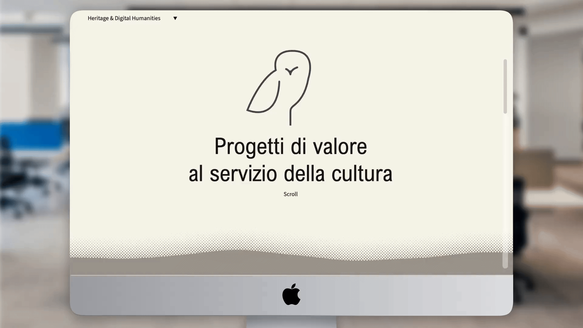 Animazione del sito di Hibou