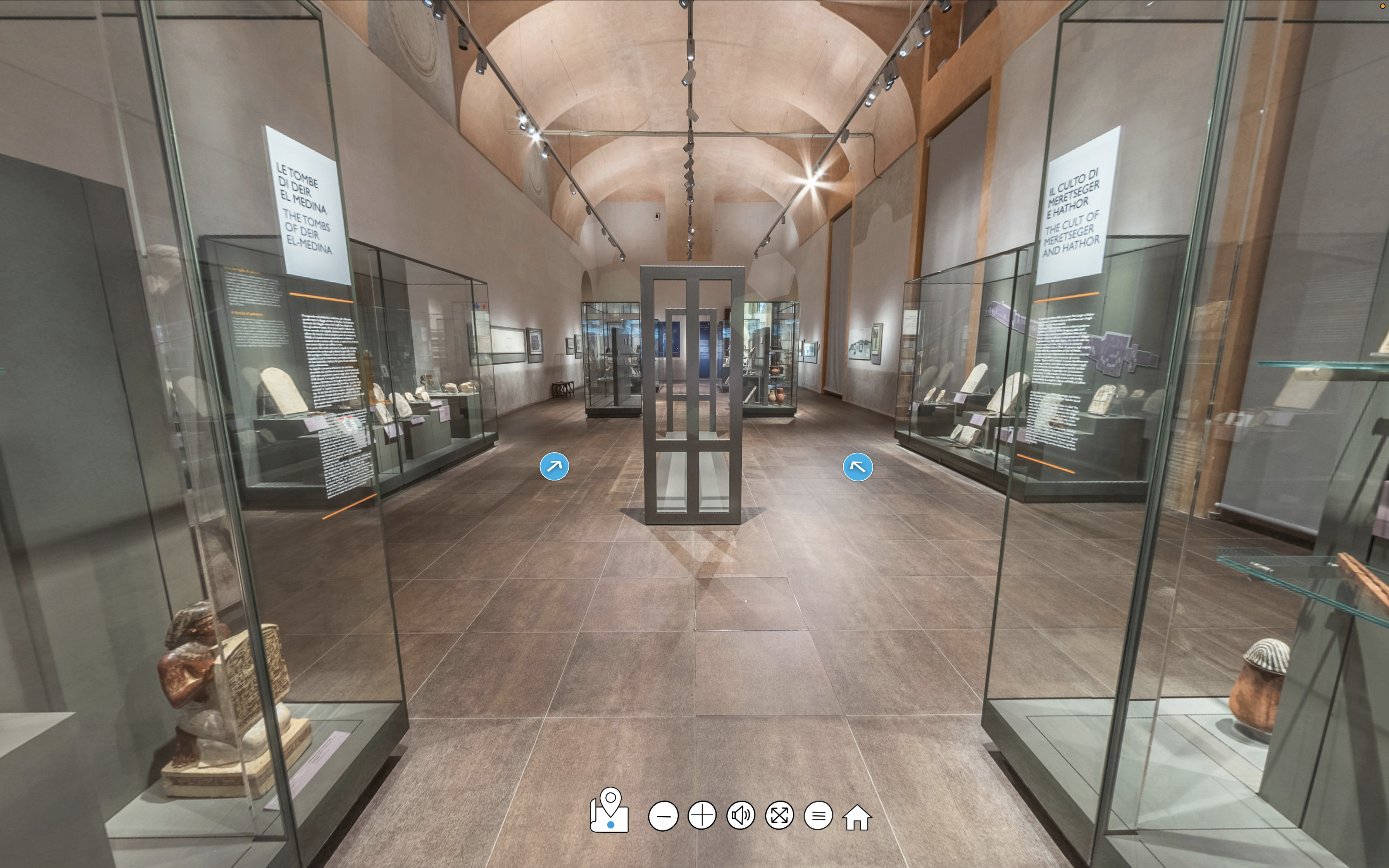 Schermata del Virtual Tour Ragazzi del Museo Egizio
