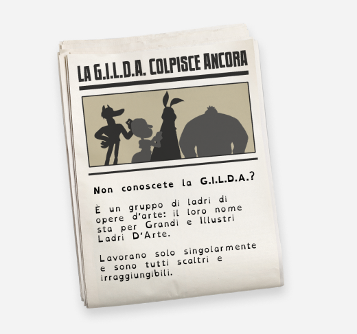 Uno degli elementi editoriali del gioco, che aiuta costruire l’atmosfera investigativa.