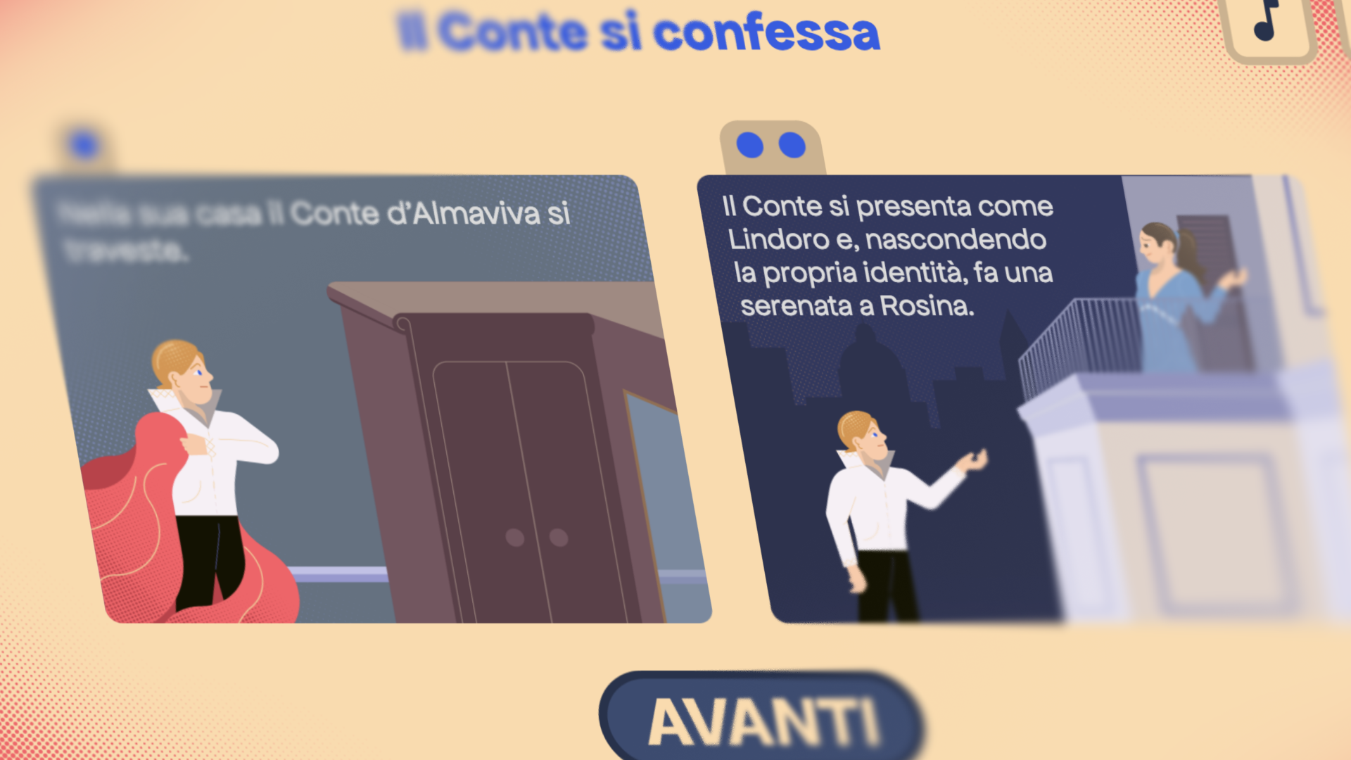 Schermata di gioco di InOpera