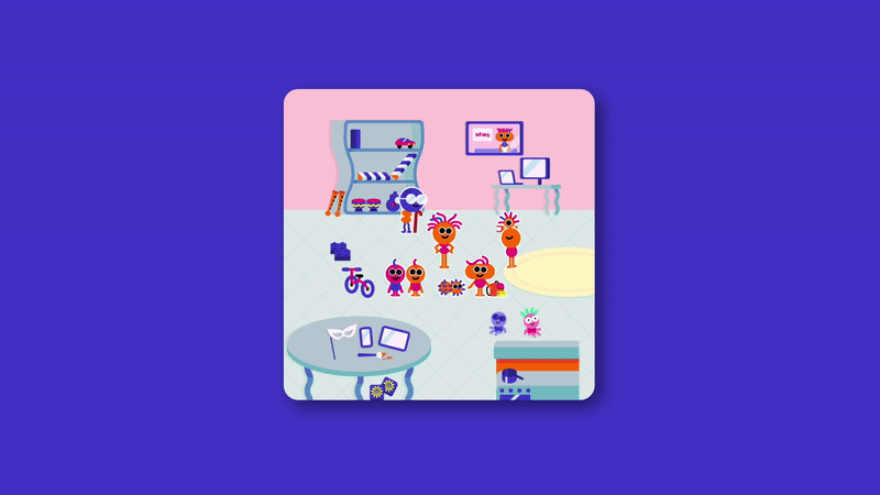 Gif animata della personalizzazione socio-demografica.
