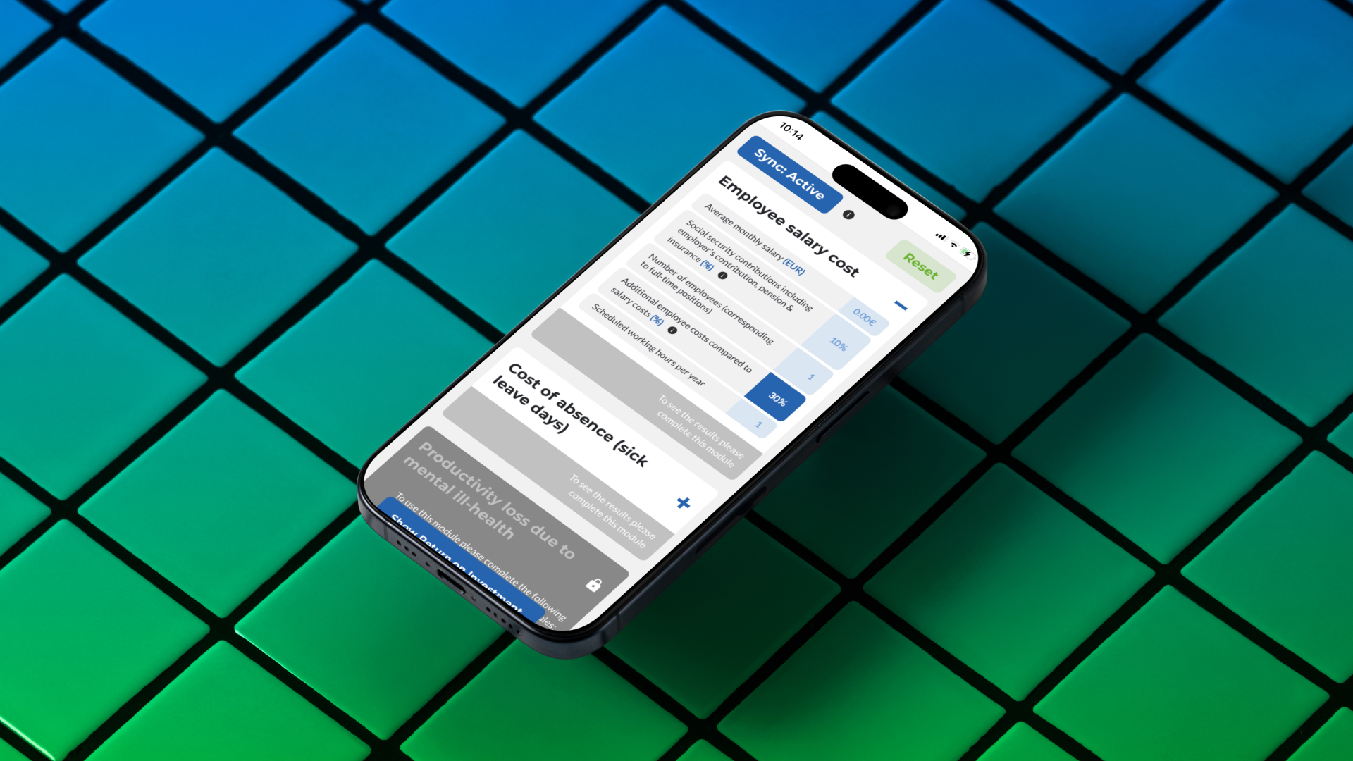 Schermata mobile del progetto HWORK Innovation Platform