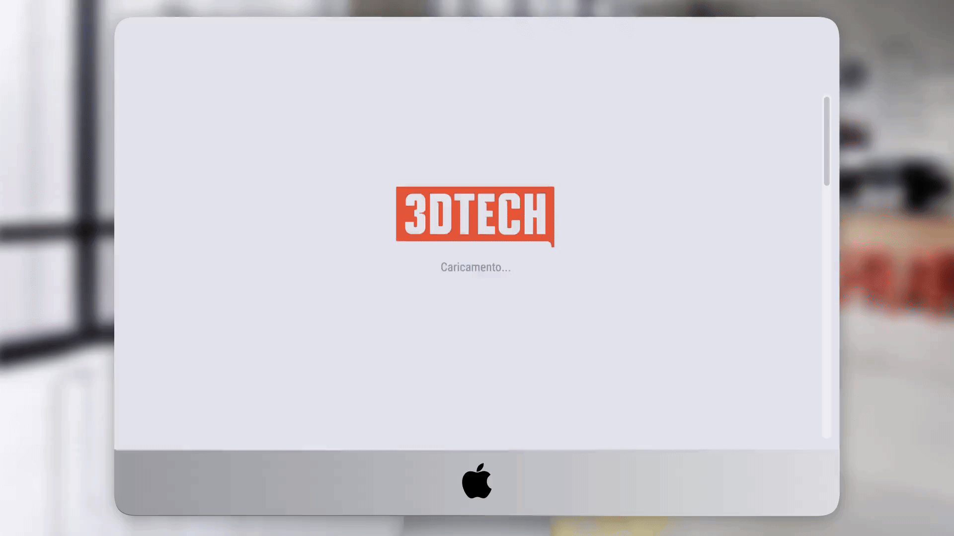 Animazione del sito 3DTECH dentro un computer